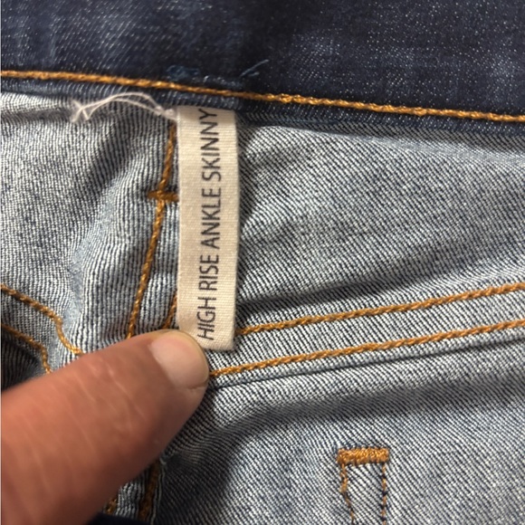 RAG & BONE HIGH RISE ANKLE SKINNY Mad River Tuxedo‎ Glossy Side-Stripe Jeans 27 - Picture 8 of 12